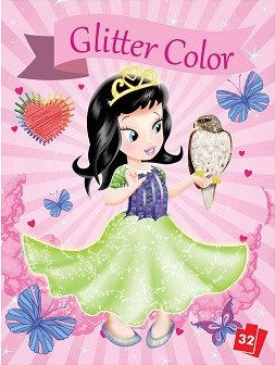 Βιβλίο ζωγραφικής με σελίδες με γκλίτερ