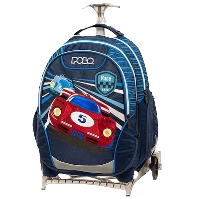 Polo Trolley Reel Σχολική Τσάντα Τρόλεϊ Δημοτικού Race Car 25lt 9-01-054-8347 2025