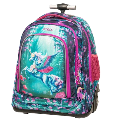 Polo Trolley Mover Σχολική Τσάντα Τρόλεϊ Δημοτικού Unicorn με Θήκη για Παγούρι 30lt 9-01-073-8383 2025