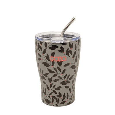 Ποτηρι-θερμος Polo Coffee Mug 350ml Grey Flowers