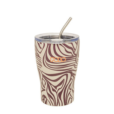 Ποτηρι-θερμος Polo Coffee Mug 350ml Beige Lines