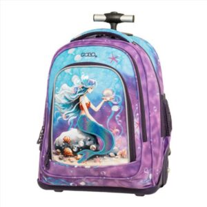 Polo Σακίδιο Πλάτης 3 Θέσεων Trolley Orbit Mermaid Γαλάζιο